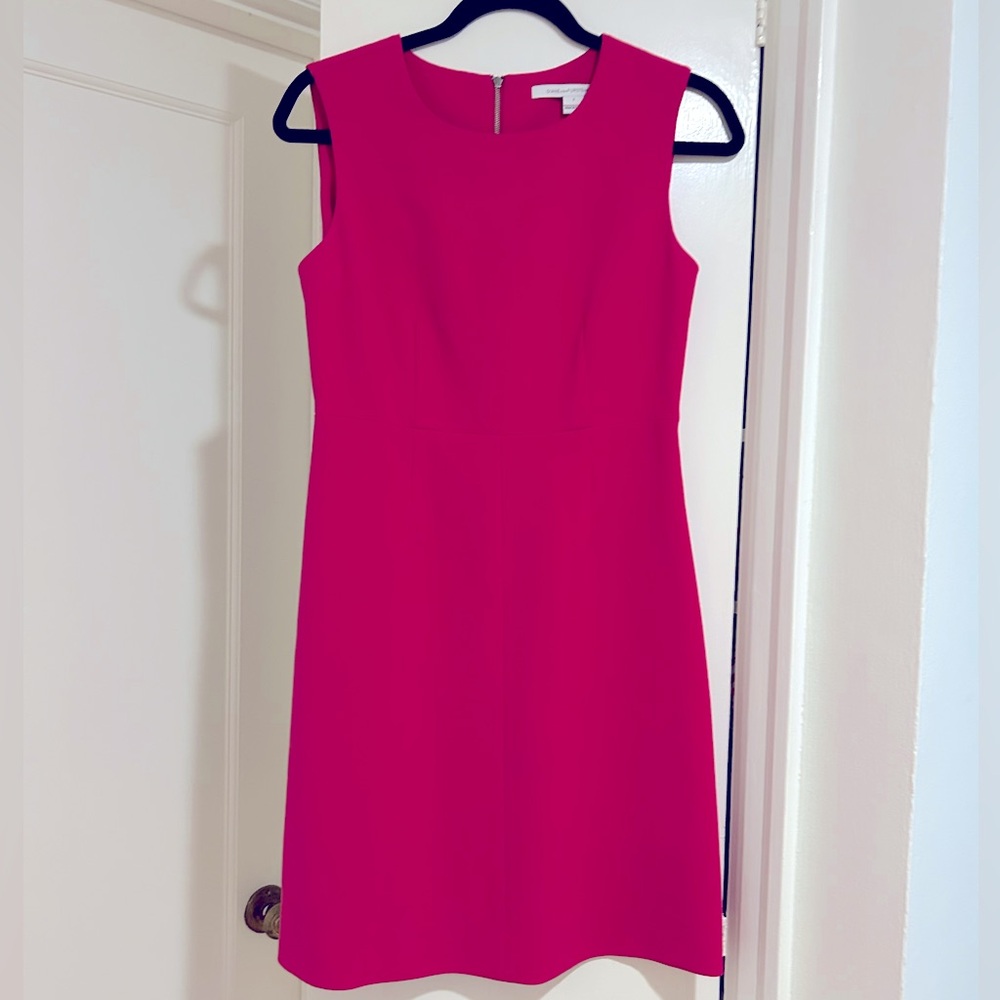 Worn twice DVF sheath dress.
